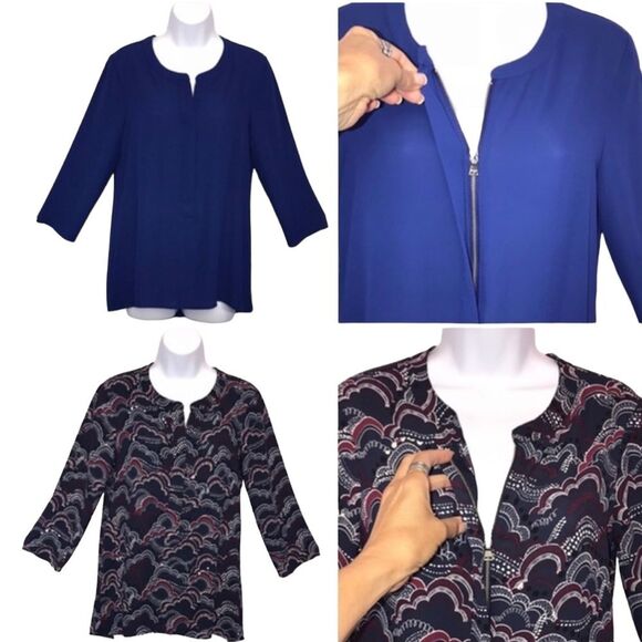 Express Career Wear Tunic Blouses Bundle of Two Sz Small - Picture 1 of 9